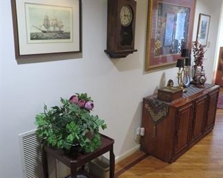 A multitude of very nice chair-side tables and furniture - all of great quality and vintage