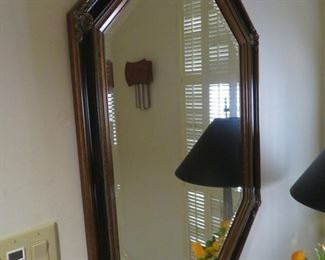 Stunning octagonal wall mirror