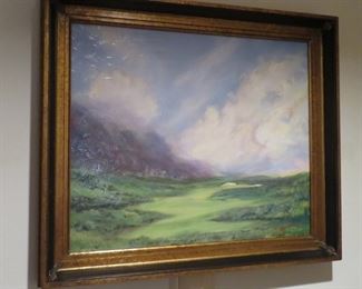 Beautiful signed pastoral painting