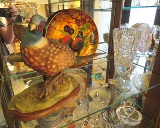 Very nice ceramic figure of a pheasant and more fine collectibles and decor