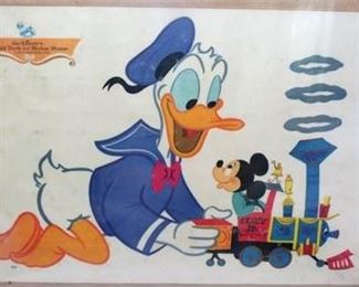 Lot 033  
RCA Donald Duck Mickey Print