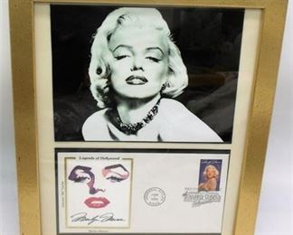 Lot 034 
Marilyn Monroe pic & Stamp envelope