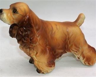 Lot 066  
Porcelain Cocker Spaniel Dog figure