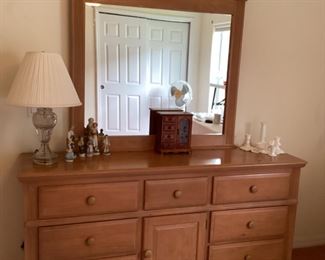 Long dresser with mirror $215