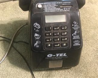 Payphone from an old hotel. I heard one friend say he threatened to supply one of these for his kids back when they were teenagers!