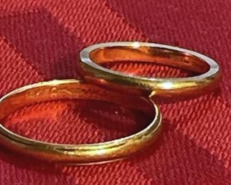 14kt Gold Wedding Bands