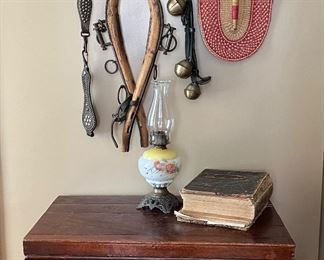 Vintage check and other vintage decor items