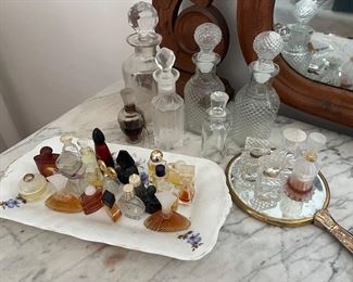 assortment of perfume bottles