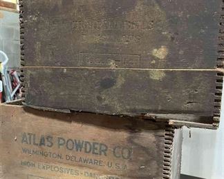 2 Vintage Explosives Boxes