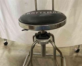 Craftsman Shop Stool With Back