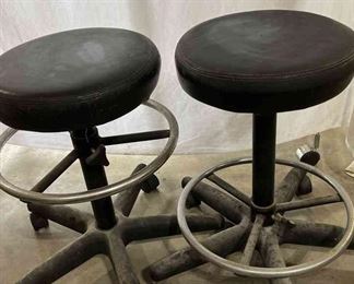 Pair Of Rolling Stools
