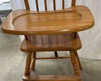 Pressed Back High Chair
