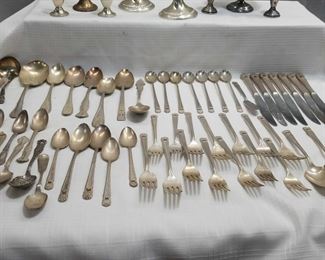 Weighted Sterling And Flatware Set