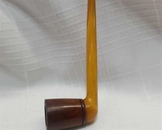 Yellow Stem Tabacoo Pipe