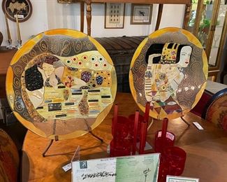 Klimpt Murano Glass Plates