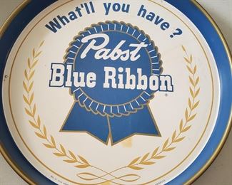 Pabst Blue Ribbon tray