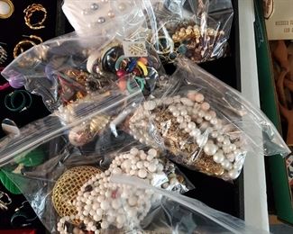 Bags of jewelry 