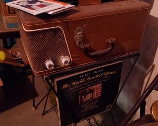 Vintage record player/records/stand (all sold separately)