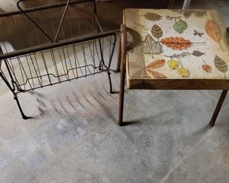 Retro mag rack and seat