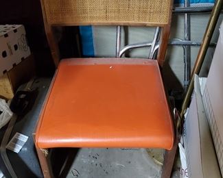 (1) of (2) Woven back upholstered seat