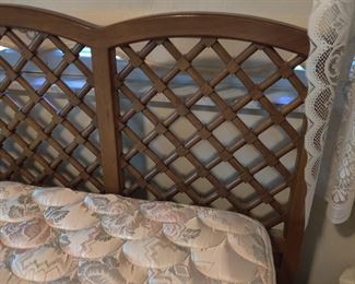 Queen MCM lattice style headboard