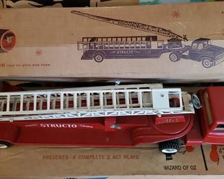 Structo fire truck with the original box