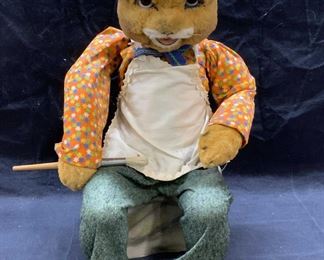 Hand Crafted XL Rabbit Puppet Figural
