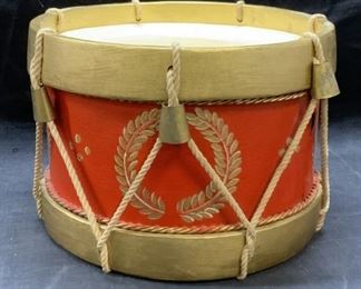 Decorative Gilt Mixed Material Drum
