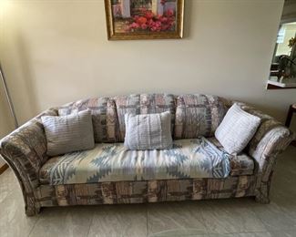 Sofa and love seat are like new, always covered.
