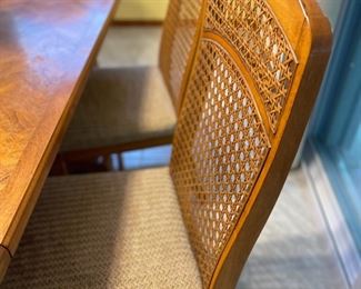 Cane style chairs