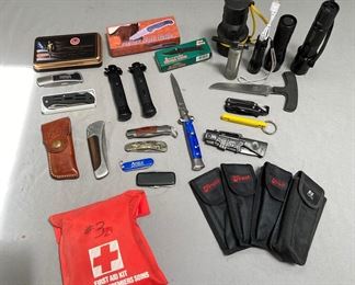 Pocket Knives And Flashlights