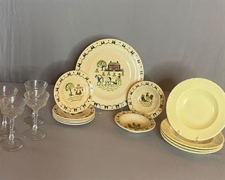 Wine Glasses and Dishes