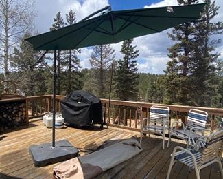  Large Outdoor Umbrella with Stand