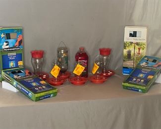 Hummingbird Feeders & Feeder Poles