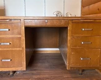 Vintage Solid Wood Desk
