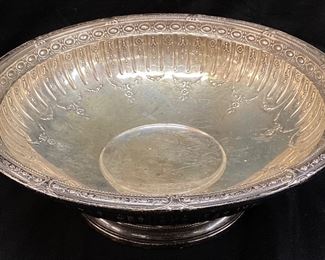 GORHAM STERLING SILVER FOOTED BOWL, 18.75 OUNCES