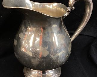 VTG. FRANK M. WHITING CO STERLING SILVER 4 PINT PITCHER 21.5 OUNCES,
