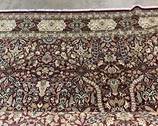 EARLY 21ST CENTURY HAND TIED PAKISTANI WOOL ON COTTON CARPET, SIZE 12’2’’ x 14’7’’, ORIGINALLY PURCHASED FROM ZAKINTHOS ORIENTAL RUGS, JULY 2019, FOR $12,597.00