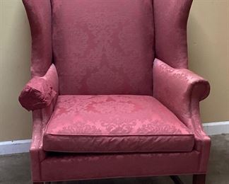 19th CENTURY WINGBACK CHAIR BY HANCOCK & MOORE,