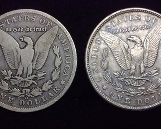 1889-O & 1889-P MORGAN SILVER DOLLAR