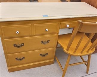 Mid Century Haywood Wakefield Desk and Chair