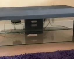 glass TV stand