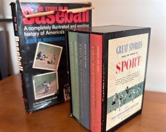 Group of books on Baseball