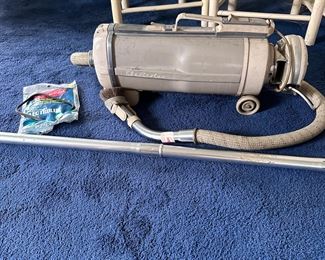 Vintage Electrolux canister vacuum, works, with brush attachment and tubes (no floor attachments) 