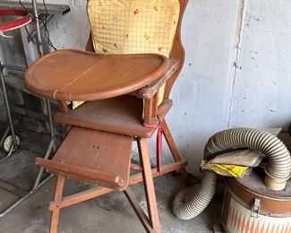 Vintage wooden full-size doll chair (not for children) ready for refurbishing