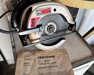 Sears Craftsman 7-1/4 inch circular saw (not tested) 