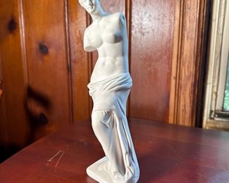 Goddess Aphrodite bisque statue 11"H