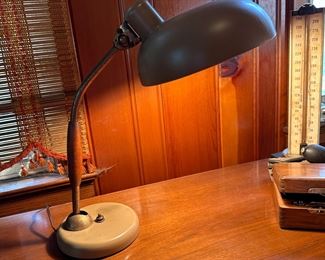 Mark's Deluxe desk lamp, minor oxidation 16"H