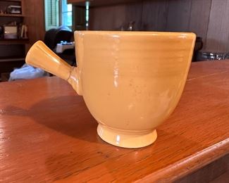 Fiestaware stick handle demitasse cup (handle has been repaired) 