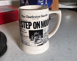 The Charleston Gazette 2 step on moon headline mug